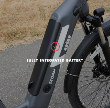 Lithium battery in Gio storm e-bike