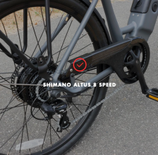 Rear suspension e-bike